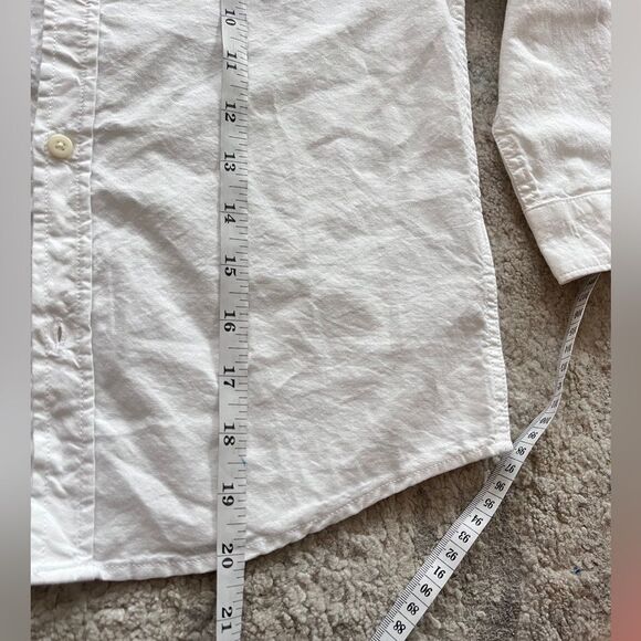 NWT Zara Boys White Oxford Cotton Shirt Long Sleeve Sz 8 - Picture 4 of 8